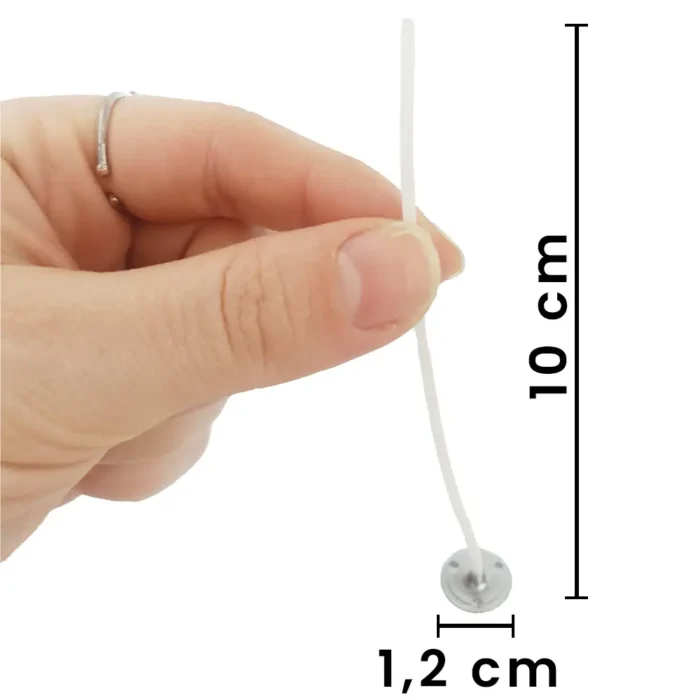 Mum Fitili 1,2 mm Parafinlenmiş 10 cm (İnce) - Görsel 3