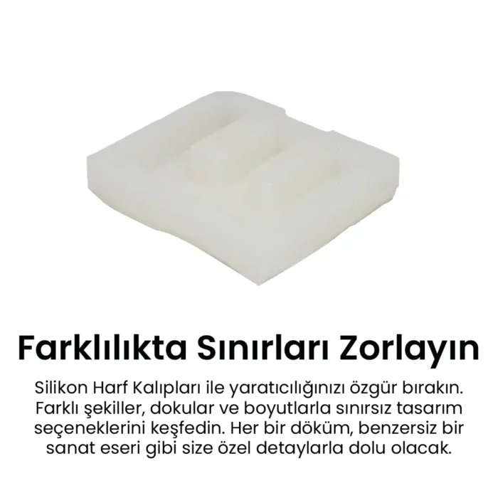 E Harfi Silikon Kalıp - Görsel 3