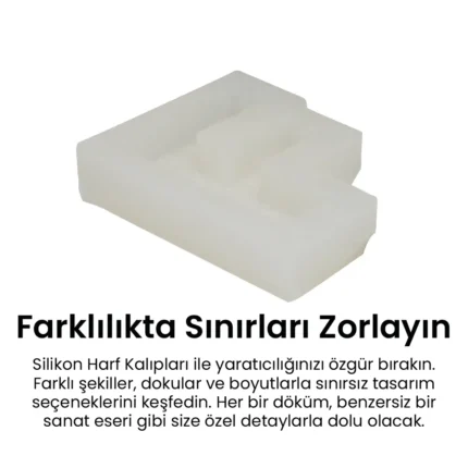 F Silikon Harf Kalibi 3 F Harfi Silikon Kalıp