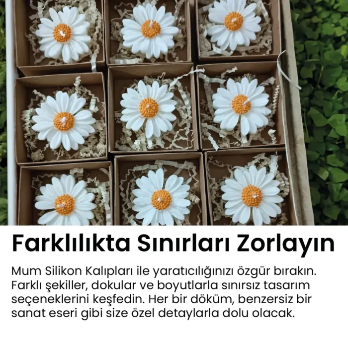 Papatya Silikon Kalıp - Görsel 3