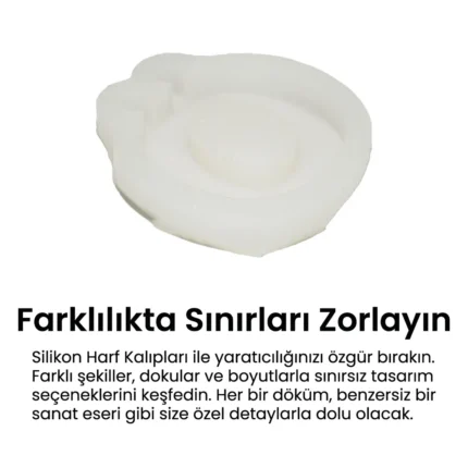 oi Silikon Harf Kalibi 3 Ö Harfi Silikon Kalıp