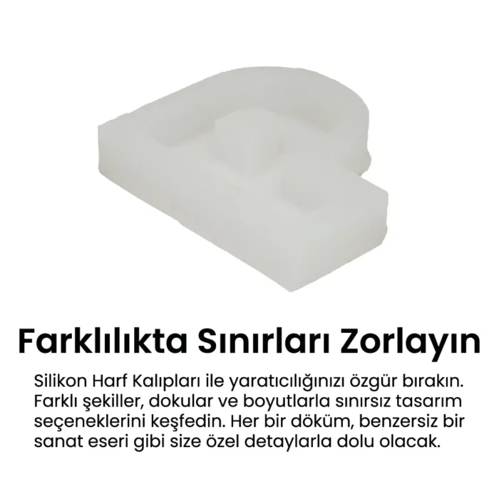 P Harfi Silikon Kalıp - Görsel 3