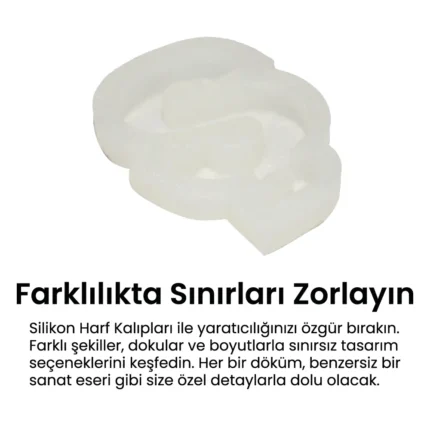 si Silikon Harf Kalibi 3 Ş Harfi Silikon Kalıp