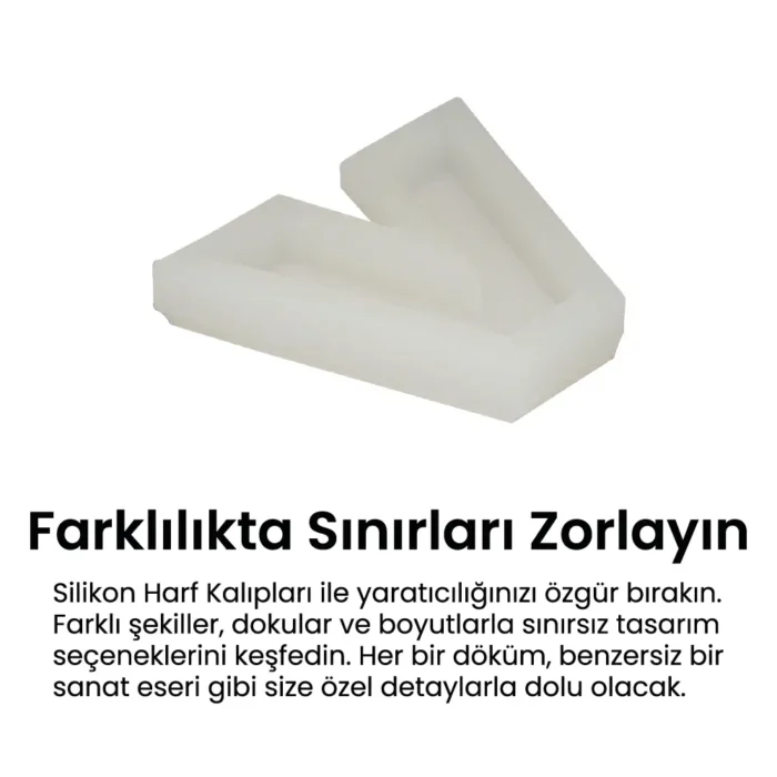 V Harfi Silikon Kalıp - Görsel 3