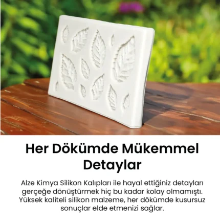 Yaprak Kalibi 2 Yaprak Kalıbı Silikon Kalıp