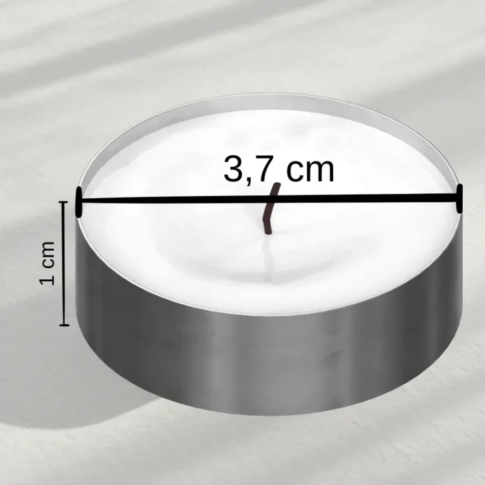Tealight Mum Kapsülü - 100 Adet - Görsel 3