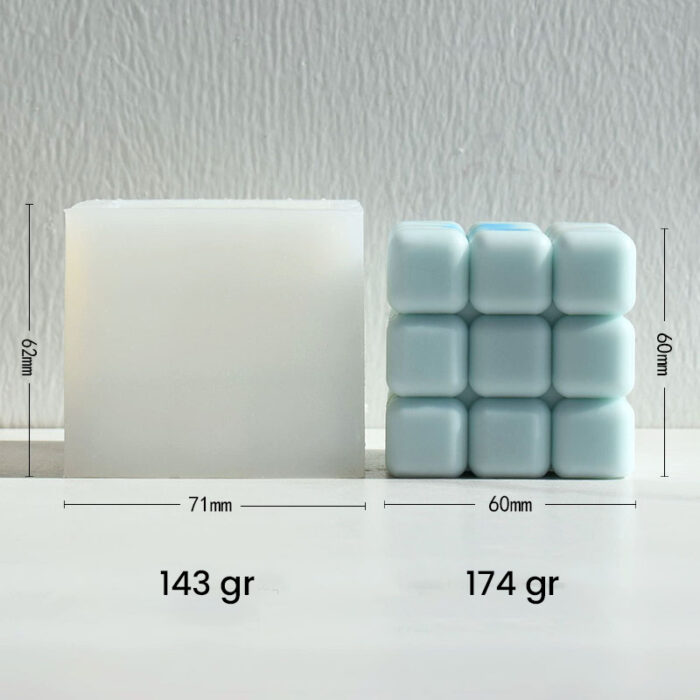Rubik Küp | Zeka Kübü Silikon Kalıbı - Görsel 5