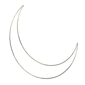 Ay Şekilli Metal Makrome Halkası | 40 Cm Büyük Çalışmalara Uygun