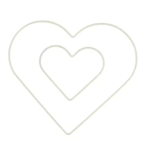 Kalp Şekilli Metal Makrome Halkası