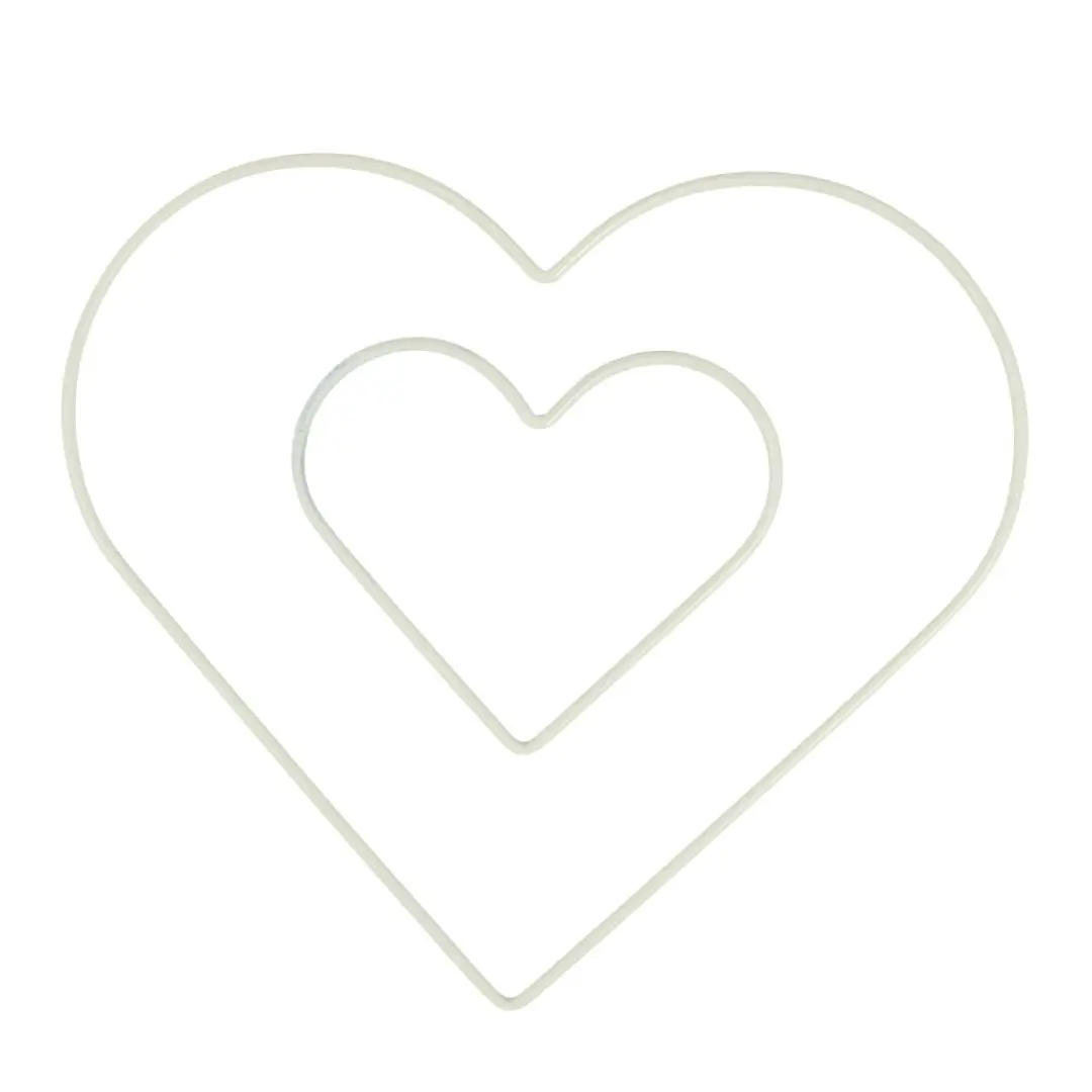 Kalp Şekilli Metal Makrome Halkası 1 Kalp Şekilli Metal Makrome Halkası