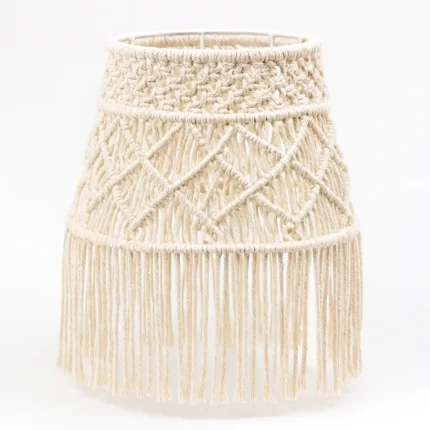 Alze Kimya - Mum Malzemeleri Hobi Marketiniz 129 Alternative view of Makrome Abajur Kasası – Bohem Tarzı Makrome El Yapımı Avize Modeli