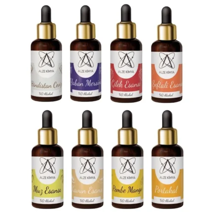 Alze Kimya - Mum Malzemeleri Hobi Marketiniz 108 Meyve Kokusu Esans Seti 8x10 ml