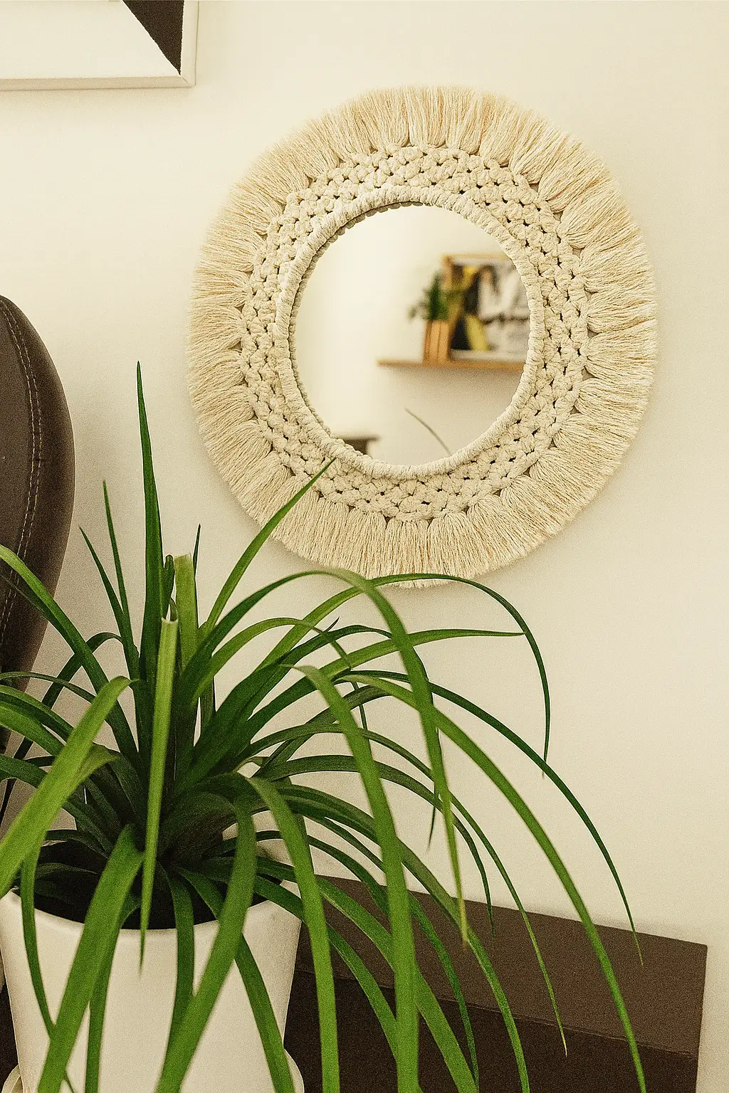 Gümüş Renkli Halkalar Makrome Kasası 3 Gümüş Renkli Halkalar Makrome Kasası - Görsel 3