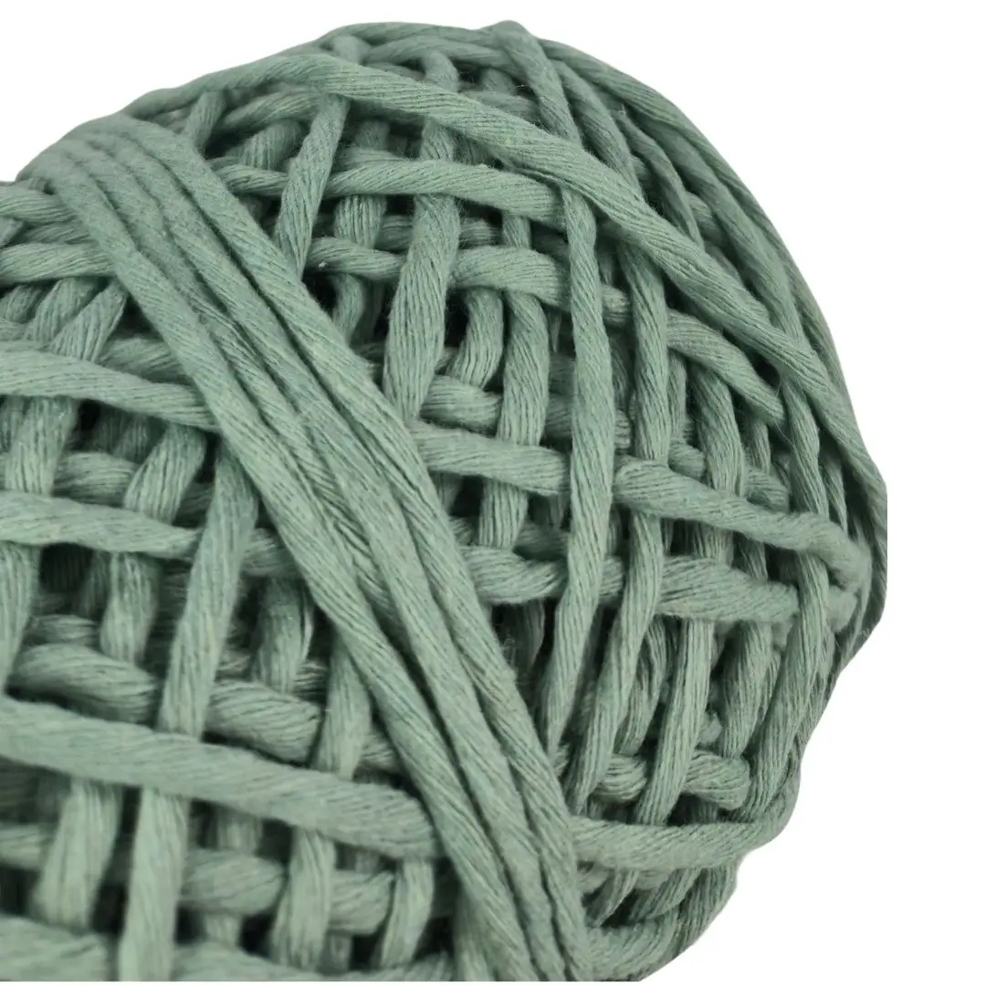 Yeşil Makrome İpi %100 Pamuk 3 mm | Doğal ve Yumuşak Doku 5 Yeşil Makrome İpi %100 Pamuk 3 mm | Doğal ve Yumuşak Doku - Görsel 5
