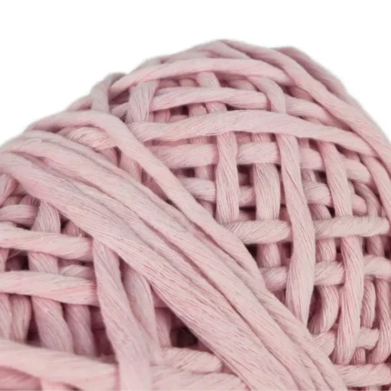 Alternative view of Pembe Makrome İpi %100 Pamuk 3 mm | Doğal ve Yumuşak Doku