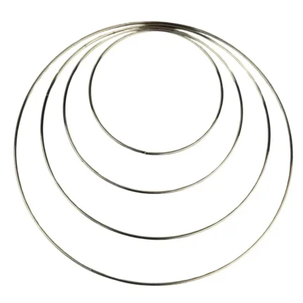 Alze Kimya - Mum Malzemeleri Hobi Marketiniz 115 Gümüş Renkli Halkalar Makrome Kasası