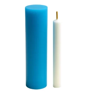 Dikey Çizgili Şamdan Mum Kalıbı