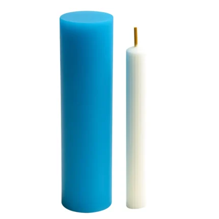 Dikey Çizgili Şamdan Mum Kalıbı