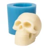 Kurukafa Mum Kalıbı – 3D Silikon Kafatası Kalıbı | Halloween Temalı Dekoratif Mum ve Reçine Döküm Kalıbı