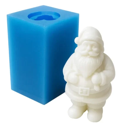 Noel Baba Silikon Kalıbı | Yılbaşı Kutlamalarına Uygun Mum, Taş Tozu Epoksi Kalıbı