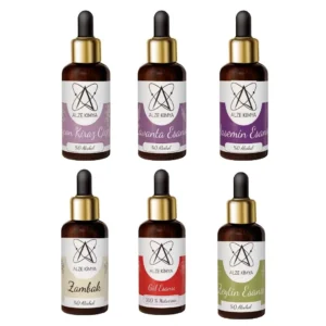 Çiçekli Kokular Esans Seti | Buhurdanlık | Mum Yapımı 10 ml x 6 ad