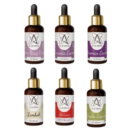 Çiçekli Kokular Esans Seti | Buhurdanlık | Mum Yapımı 10 ml x 6 ad