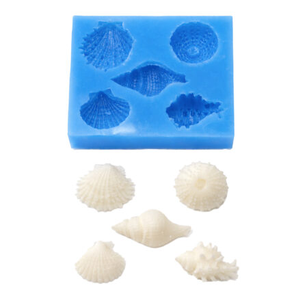 Midye Kabukları 5'li Set | Ortalama Boyut, Epoksi mum Sabun Tasarımları için Uygundur