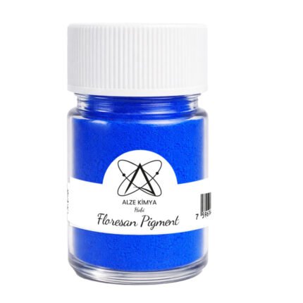 Alze Kimya - Mum Malzemeleri Hobi Marketiniz 118 Floresan Mavi Epoksi Pigmenti | Ultra Parlak Renkler