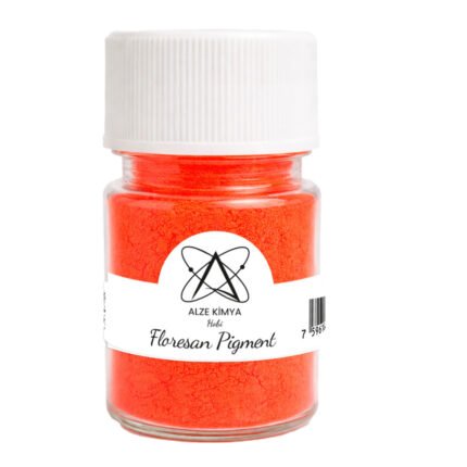 Alze Kimya - Mum Malzemeleri Hobi Marketiniz 127 Floresan Turuncu Epoksi Pigmenti | Ultra Parlak Renkler